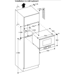 Gaggenau BMP224-100 200 系列 60厘米 21公升 嵌入式微波爐 (右門鉸) (碳黑色)